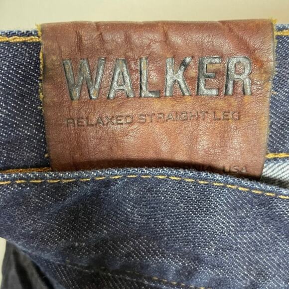 J Brand Walker Boone Relaxed Straight Jeans 36x35 – Button Fly Blue‎ Denim - Picture 6 of 7